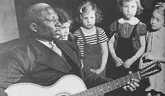Lead Belly with children