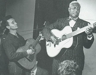Woody Guthrie and Lead Belly